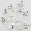 Gold Silver Natural Stone Gypsum Brimmed Pendant