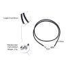 Stainless Steel Lobster Clasp30-inch Leather Necklace
