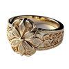French Hollow Court Ring Small Flower Index Finger Ring Fashion Lady