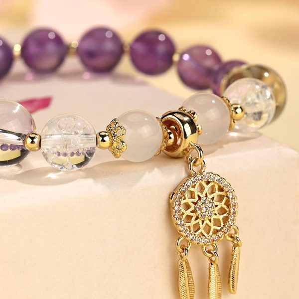New Chinese Style White Crystal Tassel Bracelet Female Niche High Sense
