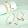 S925 Sterling Silver Color Stonelet Natural Citrine Bracelet Bracelet