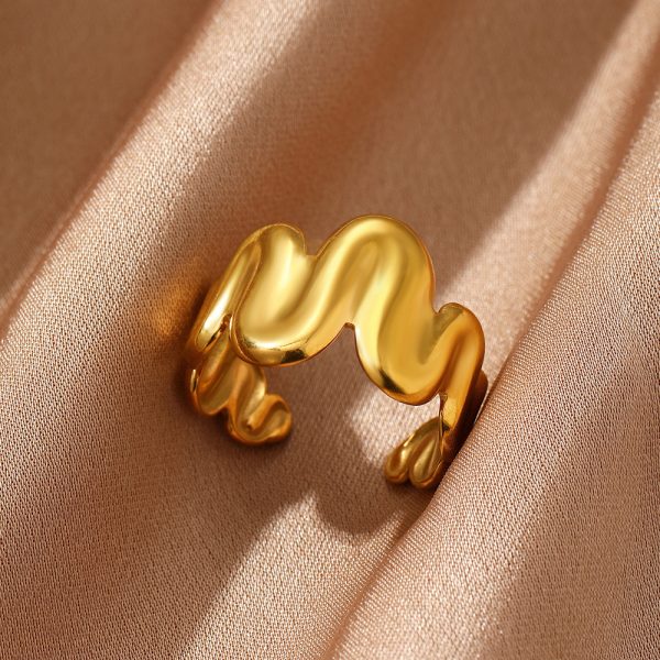 Female Personality Curved Niche Normcore Bag Geometric Ring