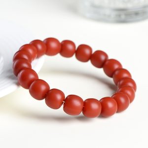 Natural Full Color South Red Old Beads Bracelet