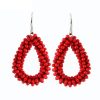 Drop-shaped Glass Crystal Earrings