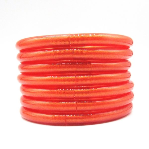 PVC Silica Gel Tube Gold Powder Bracelet
