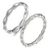 Simple Silver Jewlary Cross Twist Ring