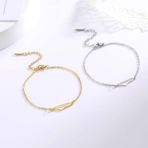 Irregular Hollow Mountain Pendant Bracelet Girls Temperament Jewelry