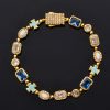 European And American 6mm Cross Drop Bracelet Men