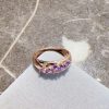 Rose Gold Zircon Color-retaining Electroplated Ring