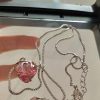 Strawberry Love Necklace Female S925 Sterling Silver