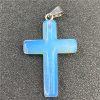 Natural Stone Powder Crystal Agate Semi-precious Stone Cross