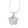 Silver Plated New Peony Necklace