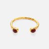 18K Real Gold Plated Titanium Steel INS Fashion Exquisite Zircon Opening Bracelet