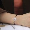 Cutting Titanium Steel Bracelet Double Hole Stainless Steel Bracelet