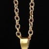 Ladies Round Irregular Water Droplets Natural Stone Rough Stone Pendant Necklace