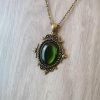 Gothic Vintage Bronze Pendant Necklace Personality