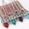 Turquoise Jewelry Set Vintage Imitation Thai Silver Owl Three-piece Set Chain