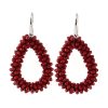 Drop-shaped Glass Crystal Earrings