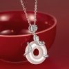Winding Snake Blessing Necklace Female New Year Clavicle Chain