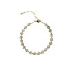 14K Gilded Natural Crystal Blue Moonstone Bracelet For Women