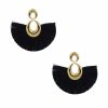 Water Drop Fan-shaped Tassel Earrings