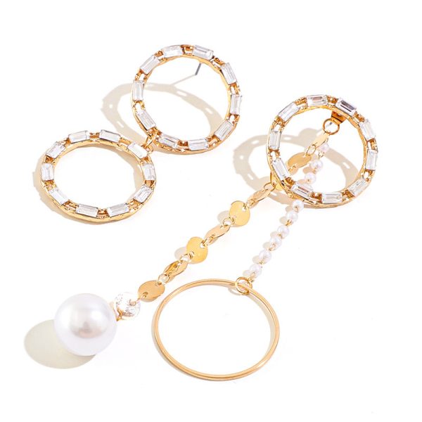 Big Circle Long Korean Temperament Earrings