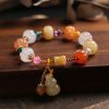 Natural Xinjiang Pumpkin Beads Bracelet Couple Retro Ethnic