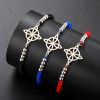 Stainless Steel Bracelet Simple And Adjustable Red Rope Bracelet