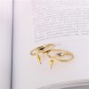Frosty Wind Geometric Circle Stud Earrings