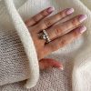 Handmade Beaded Elastic String Love Ring For Women