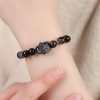 Creative Niche Cute Lying Rabbit Simple Obsidian Bracelet