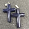 Natural Stone Powder Crystal Agate Semi-precious Stone Cross
