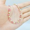 European And American Fashion Cool Crystal Stone Pearl Bracelet