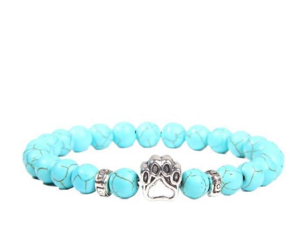 8mm Wooden Bead Turquoise Yoga Bracelet DIY Agate