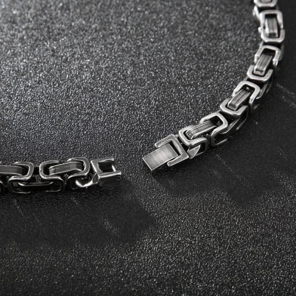 Stainless Steel Ornament Return Chain Titanium Steel Men's Necklace