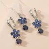 European And American Fashion Necklace Women's Gemstone Clavicle Chain Jewelry Set