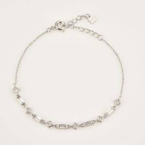 Rectangular Stone Stitching Simple Bracelet