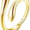 Copper Plating 14K Thick Gold Fashion Ring