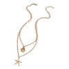 Simple Shell Double-layer Necklace For Women