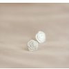 S925 Sterling Silver Spiral Flower Sterling Silver Stud Earrings