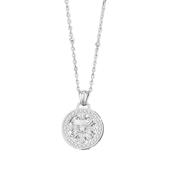 Light Luxury SUNFLOWER Round Necklace