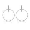 Simple Temperament Big Circle Female Earrings