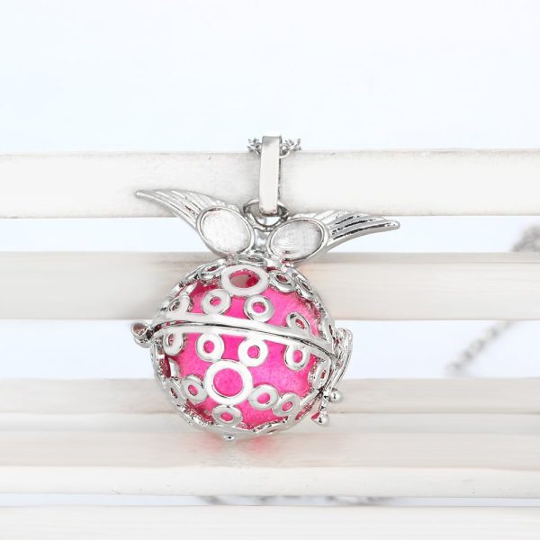 Multicolor Aromatherapy Ball Pendant Necklace Alloy