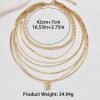 Stacked Layered Alloy Necklace Elegant Necklace All-match Jewelry Suit