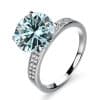 Women's Simple Wedding Diamond Ring Round