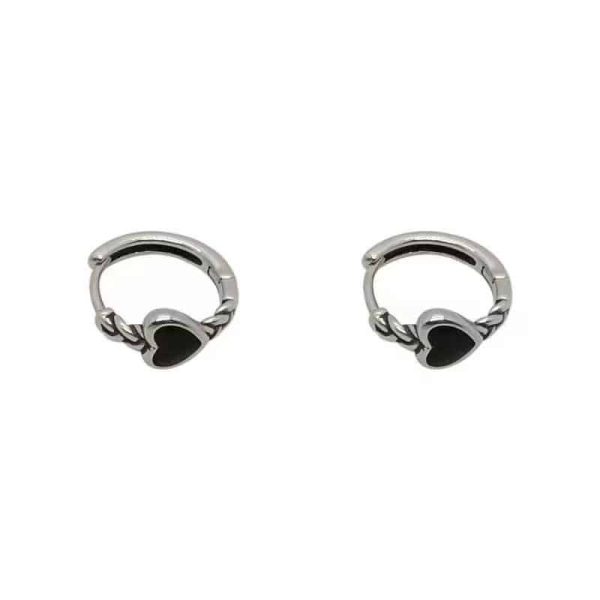 Circle Ear Clip Silver Needle Simple All-match Cold