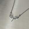 Fate Of Heart Wings Diamond-studded Necklace Men And Women Cold Wind