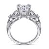 925 Sterling Silver 2 Karat Zircon Ring For Women