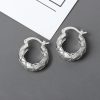Fashionable All-match Diamond Circle Copper Earrings