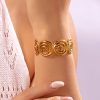 Exquisite And Versatile Creative Style Flower Temperament Cuff Bracelet